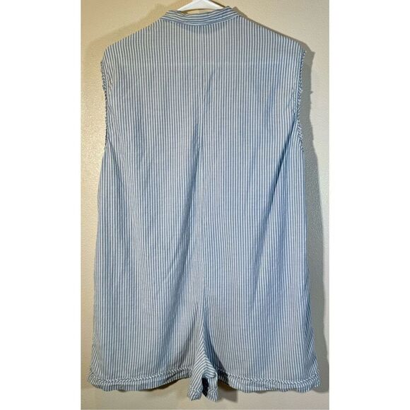 Intimately Free People Striped Jomo Romper Print Cotton Oversized XS - Picture 4 of 11